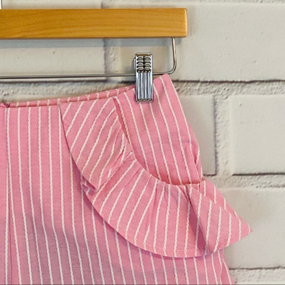 The Fifth Label Parcel Striped Ruffle Shorts - Picture 5 of 8